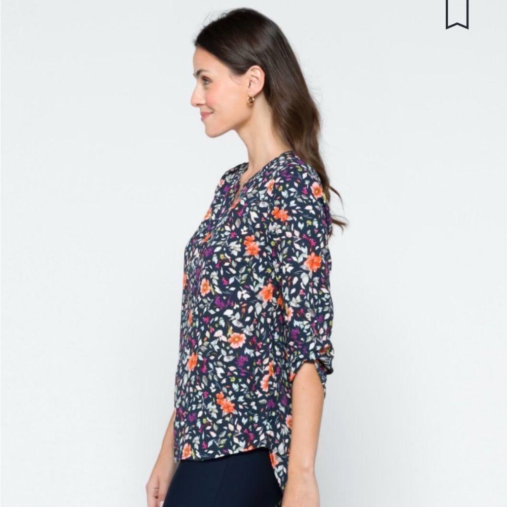 Daniel Rainn Split Neck Blouse Size XXL - Picture 3 of 5